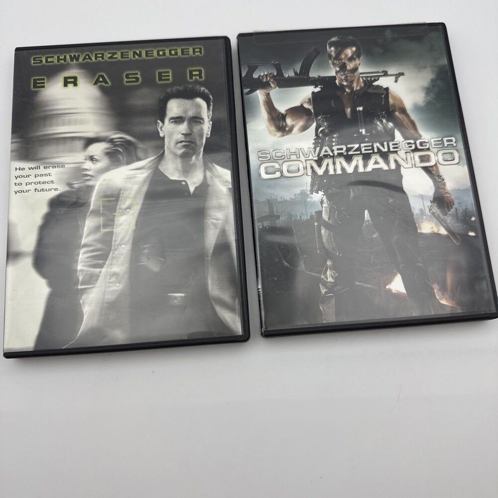 COMMANDO Eraser 2 DVD Lot- Schwarzenegger FREE SHIPPING